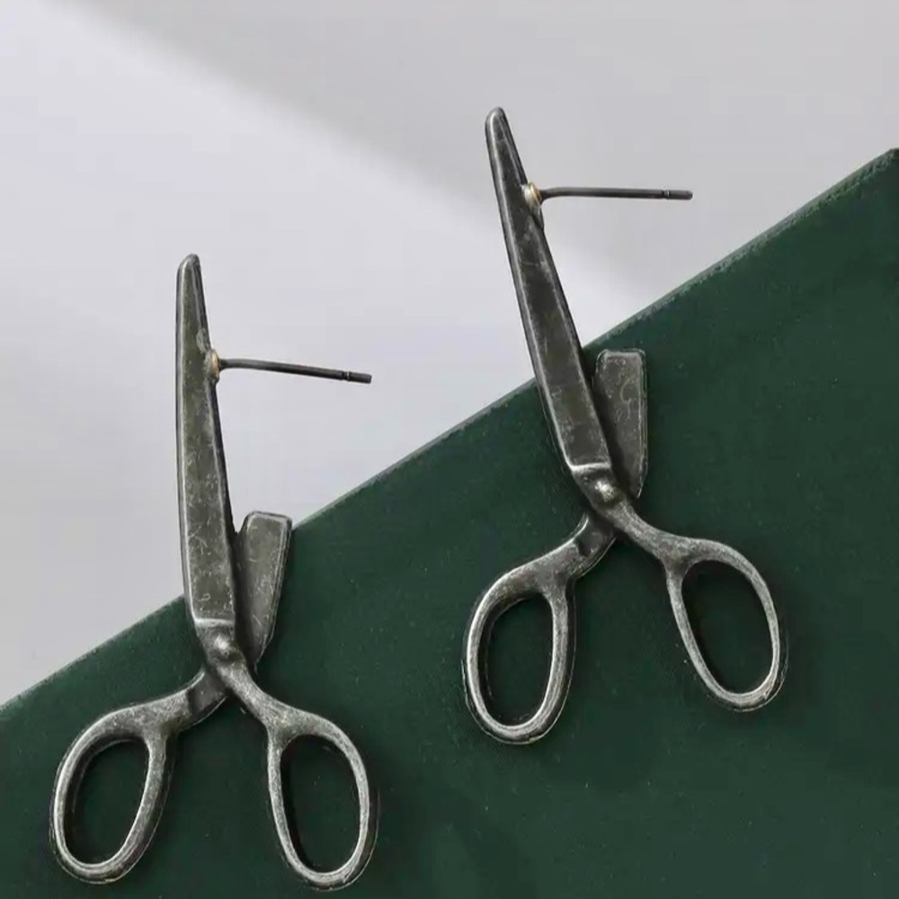 Buy Now - Scissors Earrings  Black or Silver - NWT - Picture 3 of 3